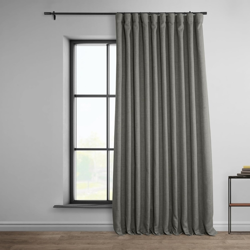 HPD Half Price Drapes - Faux Linen Curtains for Living Room (1 Panel)
